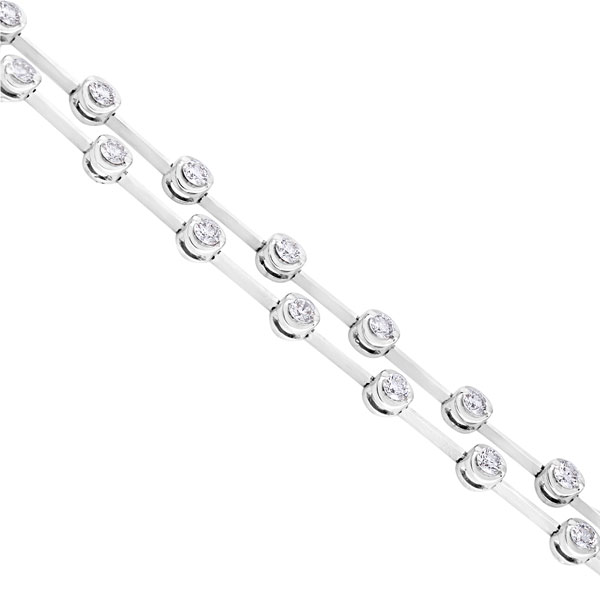 Diamond Necklace | Double Row | D_S009