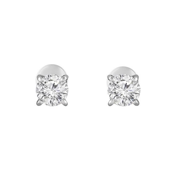 Diamond Earrings | Round Cut Stud | D_S021