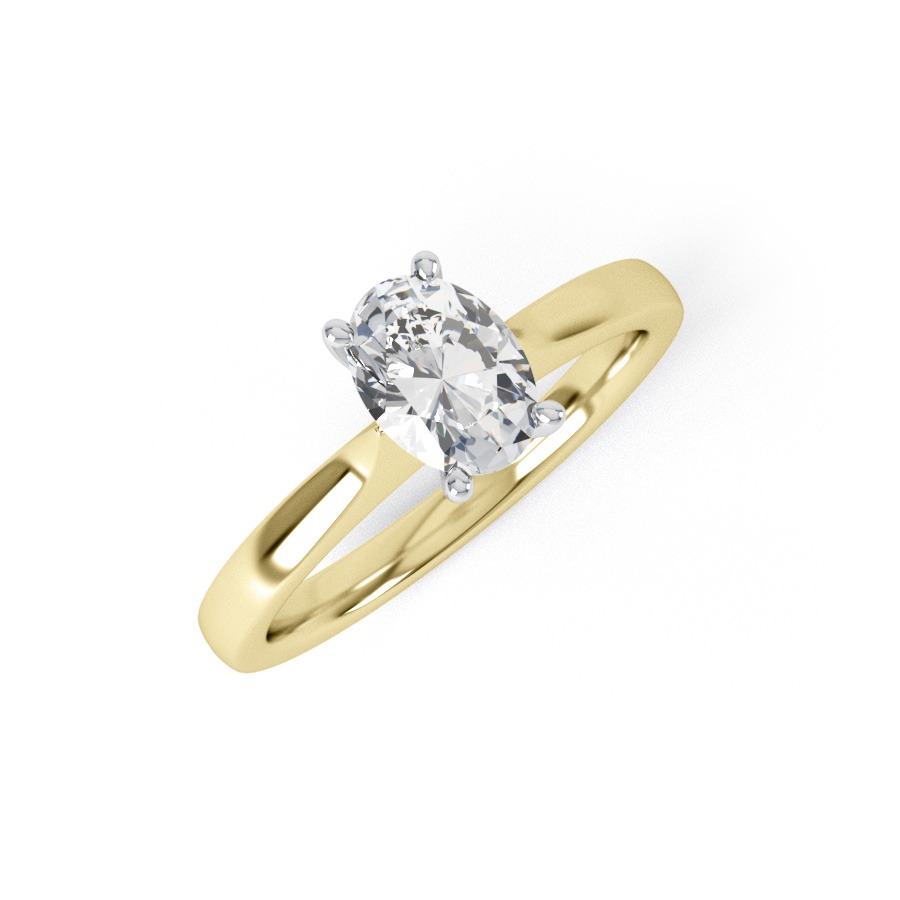 JOY | High Set Oval Diamond Engagement Ring - Marlows Diamonds