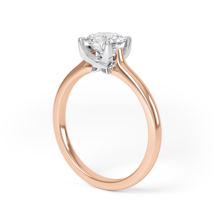 ALEXA | Four Claw thin set Diamond Ring - Marlows Diamonds