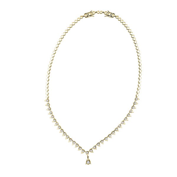Diamond Necklace | Classic Droplet | D_S010