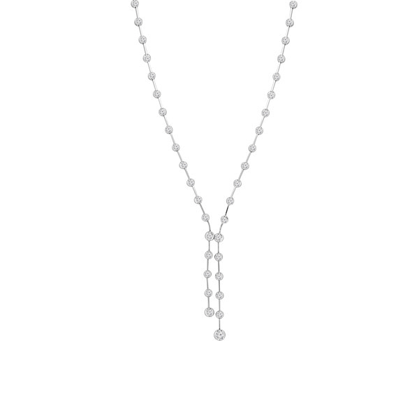 Diamond Necklace | Double Drop | D_S015