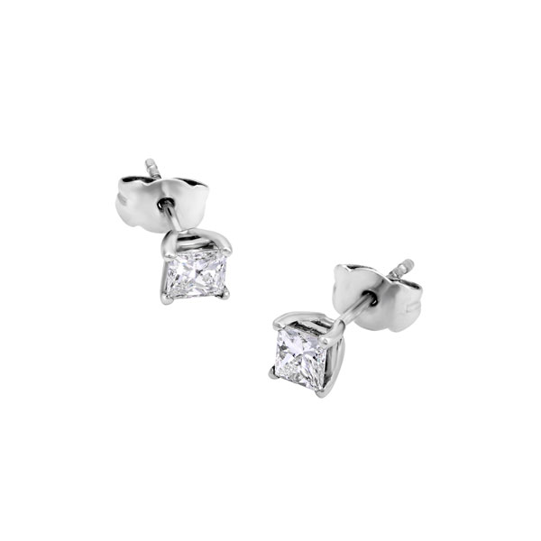 Diamond Earrings | Princess Cut | D_S022