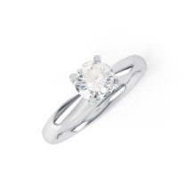 PAISLEY | Elegant Tapering Solitaire Engagement Ring