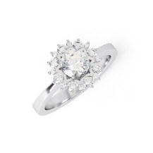 ARIAL | Daisy Cluster style Engagement Ring