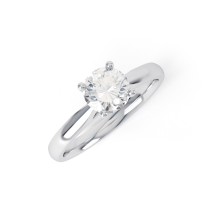 NOVA | Low Set Four Claw Tapering Engagement Ring