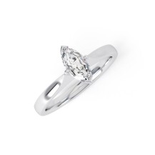 TATUM | Wide Band Marquise Shape Diamond Engagement Ring