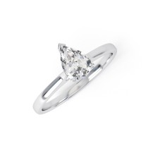 SKYE | Pear shape straight edge Solitaire Ring