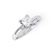 TABITHA | Four Claw Princess cut Solitaire Diamond Ring