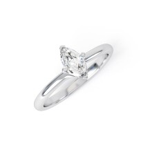 RIVER | Four Claw Marquise shape Diamond Engagement Ring