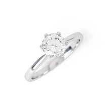 MAYA | Six Claw Fine Taper Diamond Ring