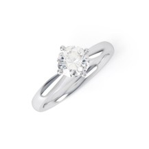 ESTHER | NSEW Wide Band Tapering Set Diamond Ring