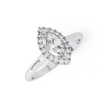 AVERY | Marquise Shape diamond halo set Engagement Ring